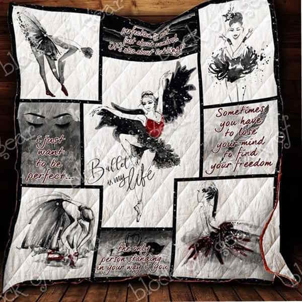 Ballet Black Swan 3D Quilt Blanket