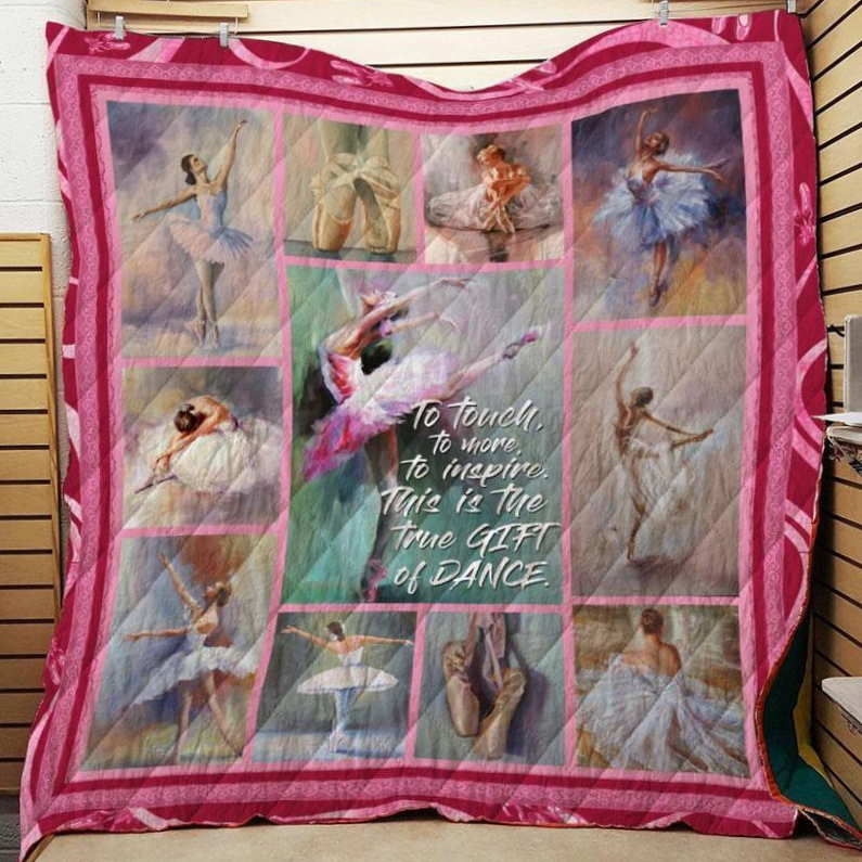 Ballet Gift Of Dance 3D Customized Quilt Blanket