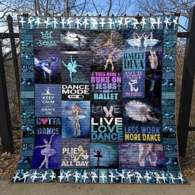 Ballet Run On Quilt Blanket