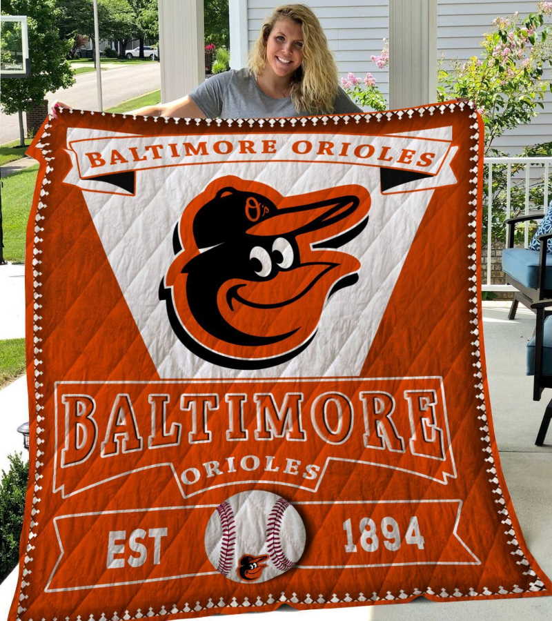 Baltimore Orioles 3D Customized Quilt Blanket