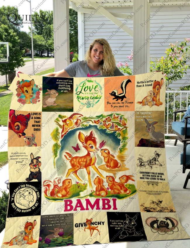 Bambi For Fans Version 3D Quilt Blanket