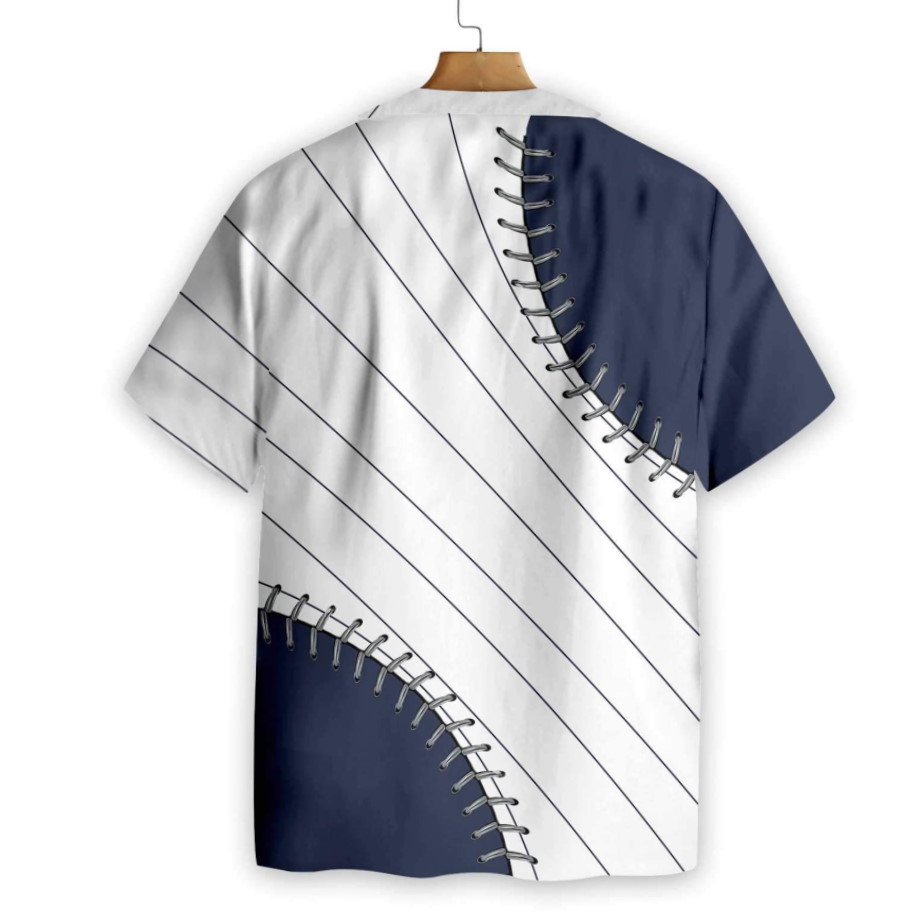 Baseball Lover Navy Blue Hawaiian Shirt