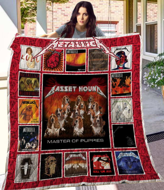 Basset Hound 3D Customized Quilt Blanket