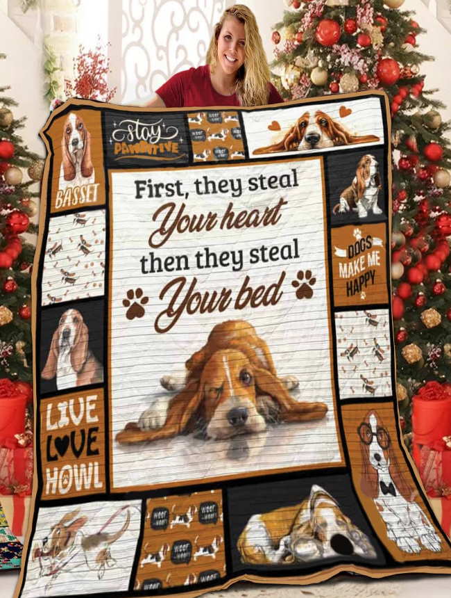 Basset Hound Don’T Mash Up 3D Quilt Blanket