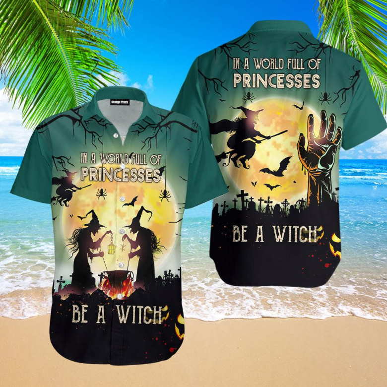 Be A Witch Halloween Hawaiian Shirt