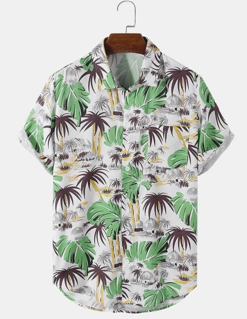 Beach Coconut Tree Hawaiian Shirt For Man And Woman