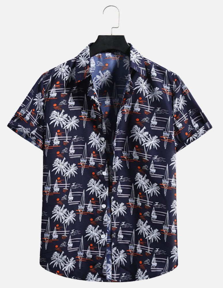 Beach Coconut Tree Hawaiian Shirt