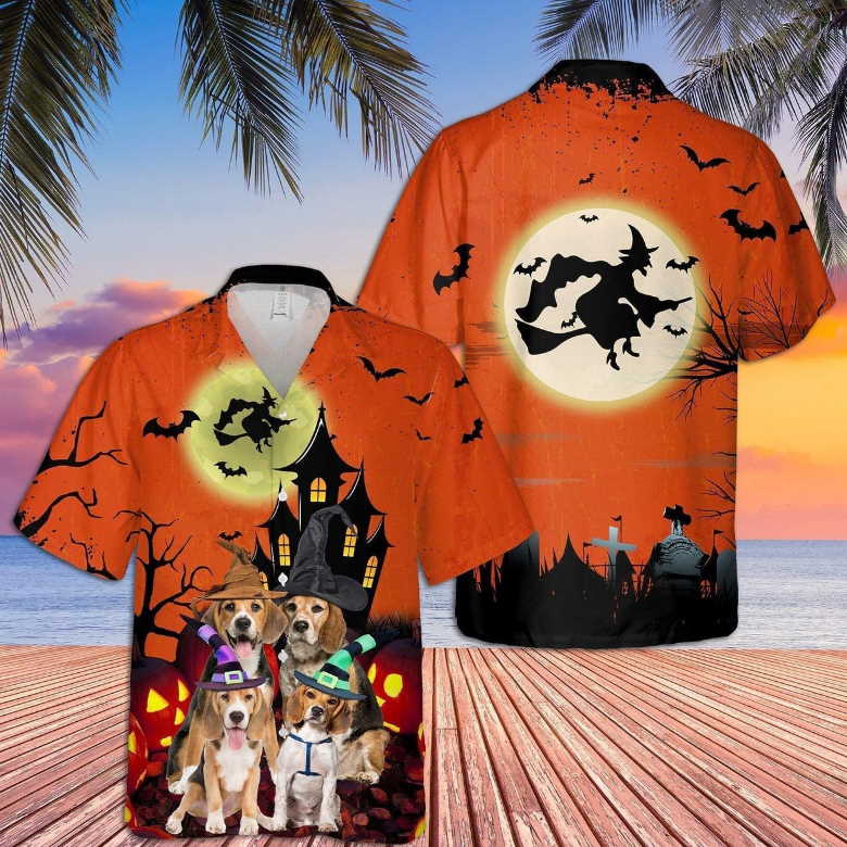 Beagle Halloween Hawaiian Shirt