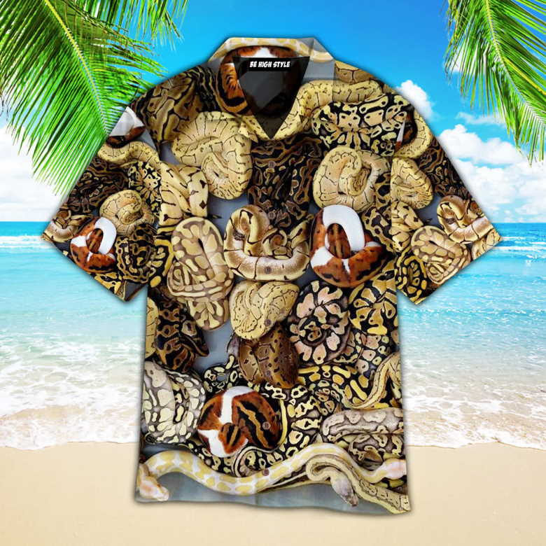 Beautiful Python Aloha Hawaiian Shirt