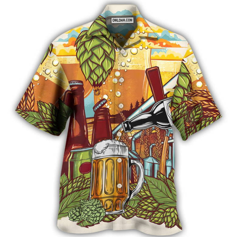 Beer Drinking It’s Beer Time Hawaiian Shirt