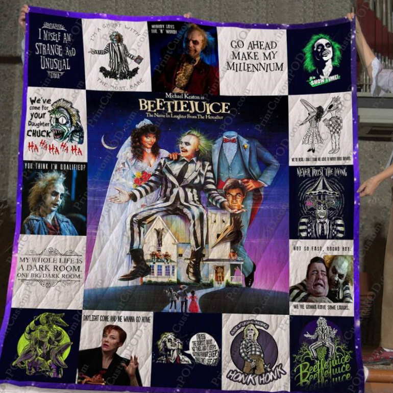 Beetlejuice 3D Customized Quilt Blanket