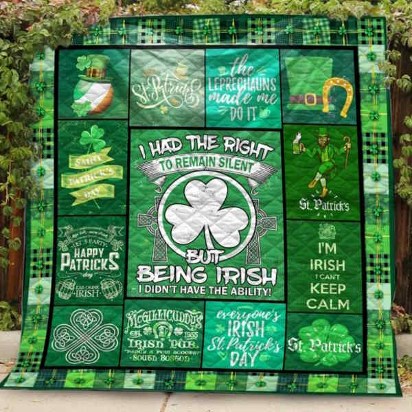 Being Irish St.Patricks Day 3D Quilt Blanket