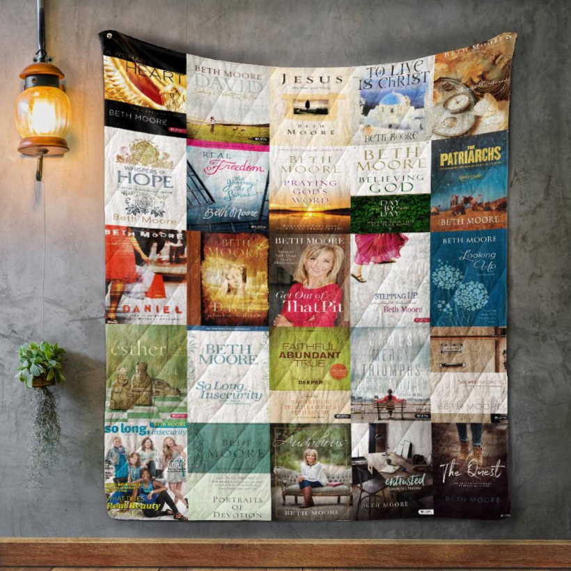 Beth Moore Books 3D Quilt Blanket