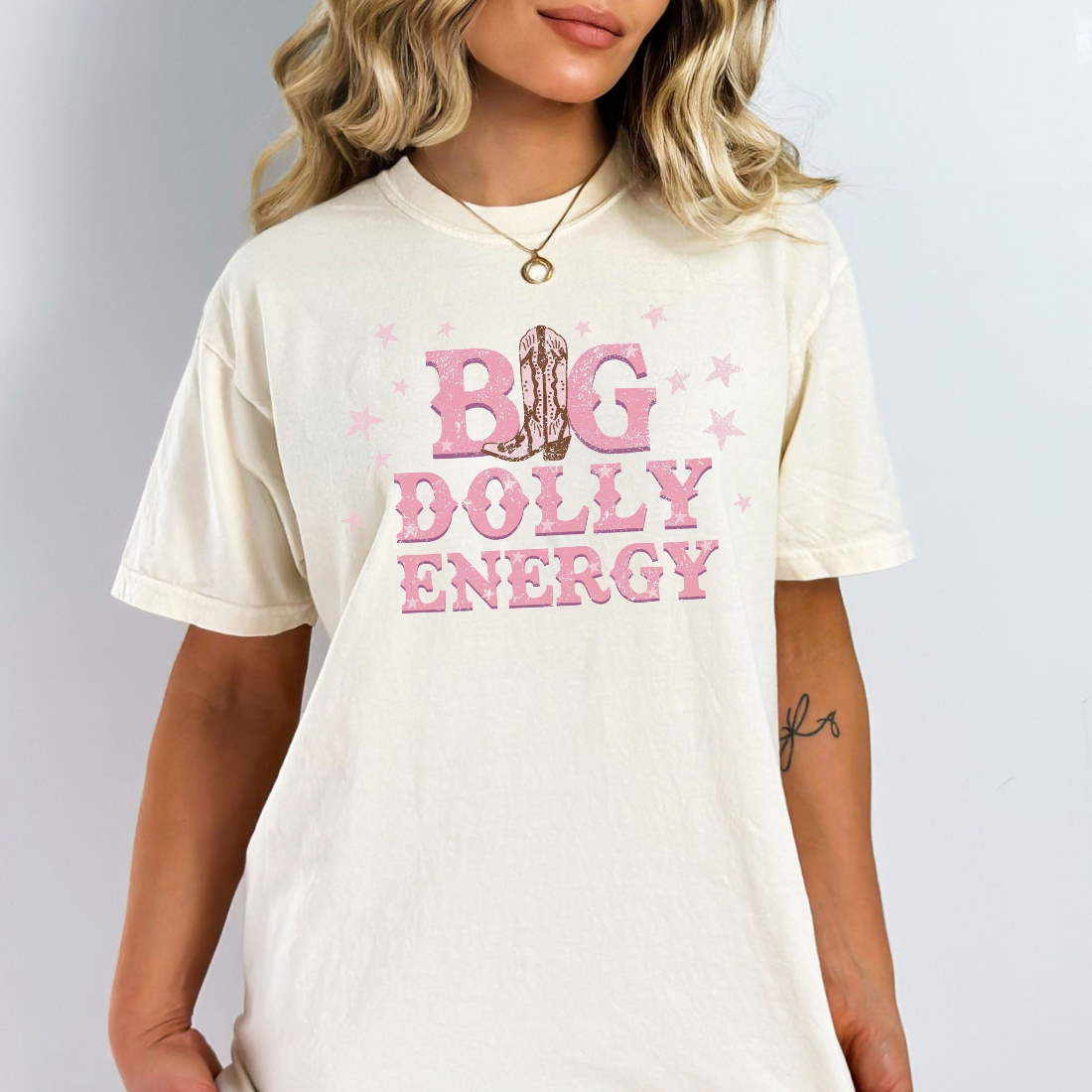 Big Dolly Energy Western Unisex T Shirt