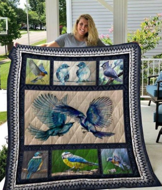 Biirds 3D Customized Quilt Blanket