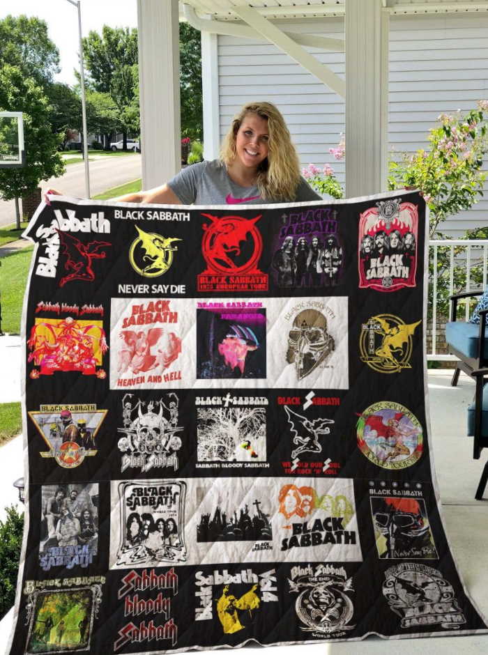 Black Sabbath Tshirt 3D Quilt Blanket