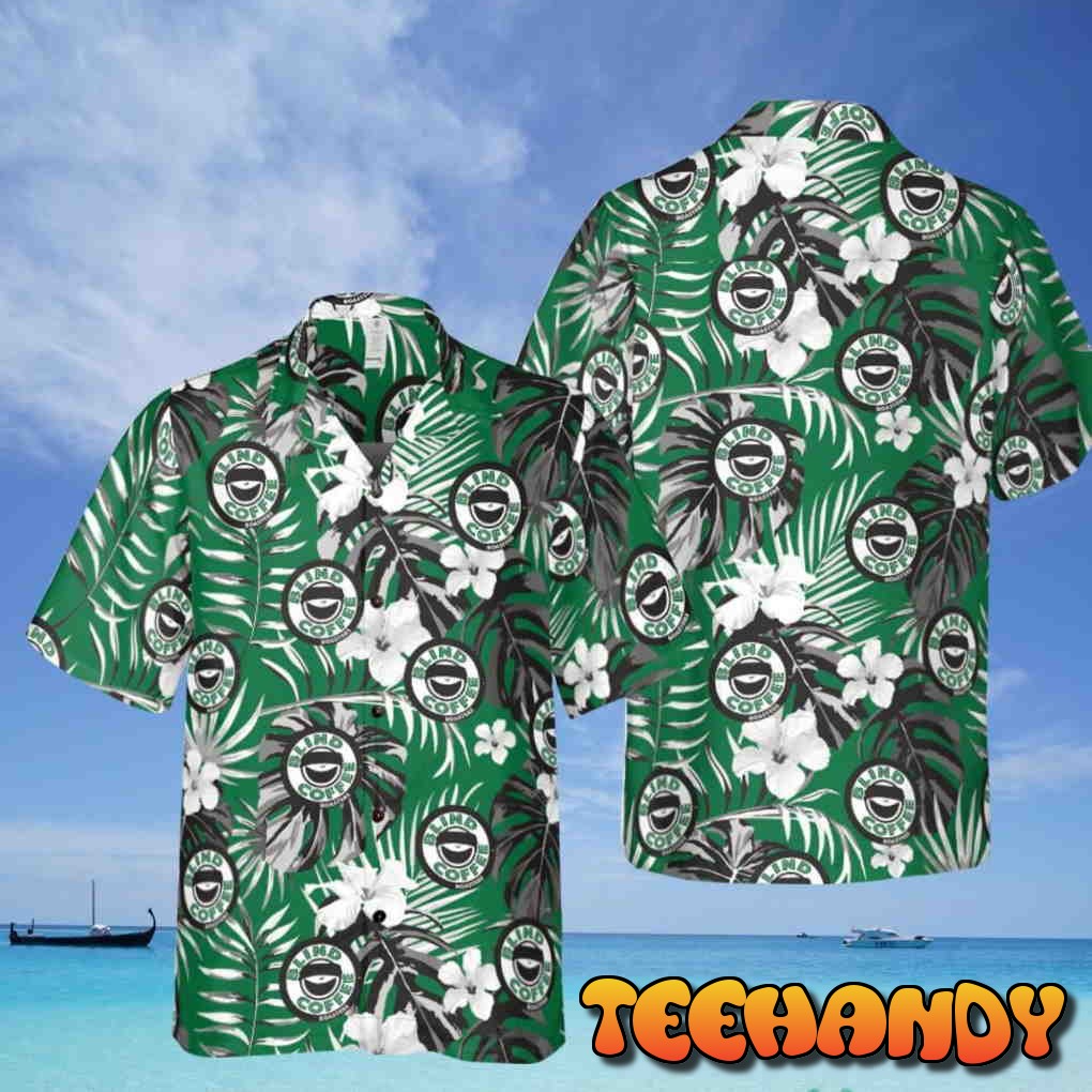 Blind Coffee Logo Hawaiian Shirt