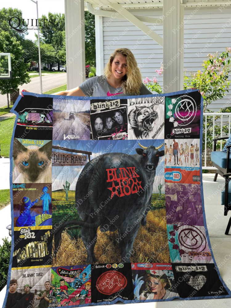 Blink182 Albums 3D Customized Quilt Blanket