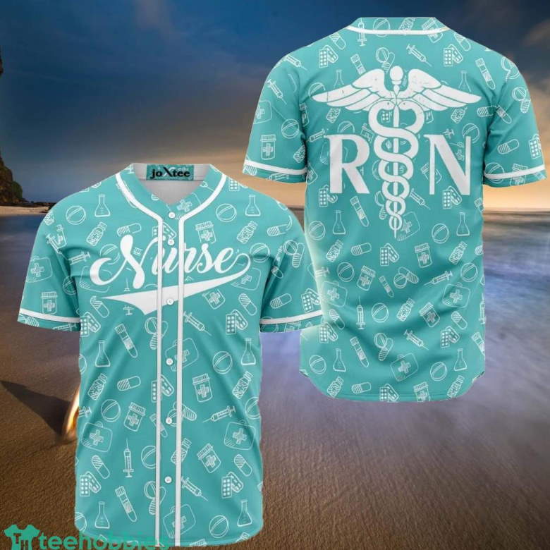 Blue Nurse Baseball Jerseys