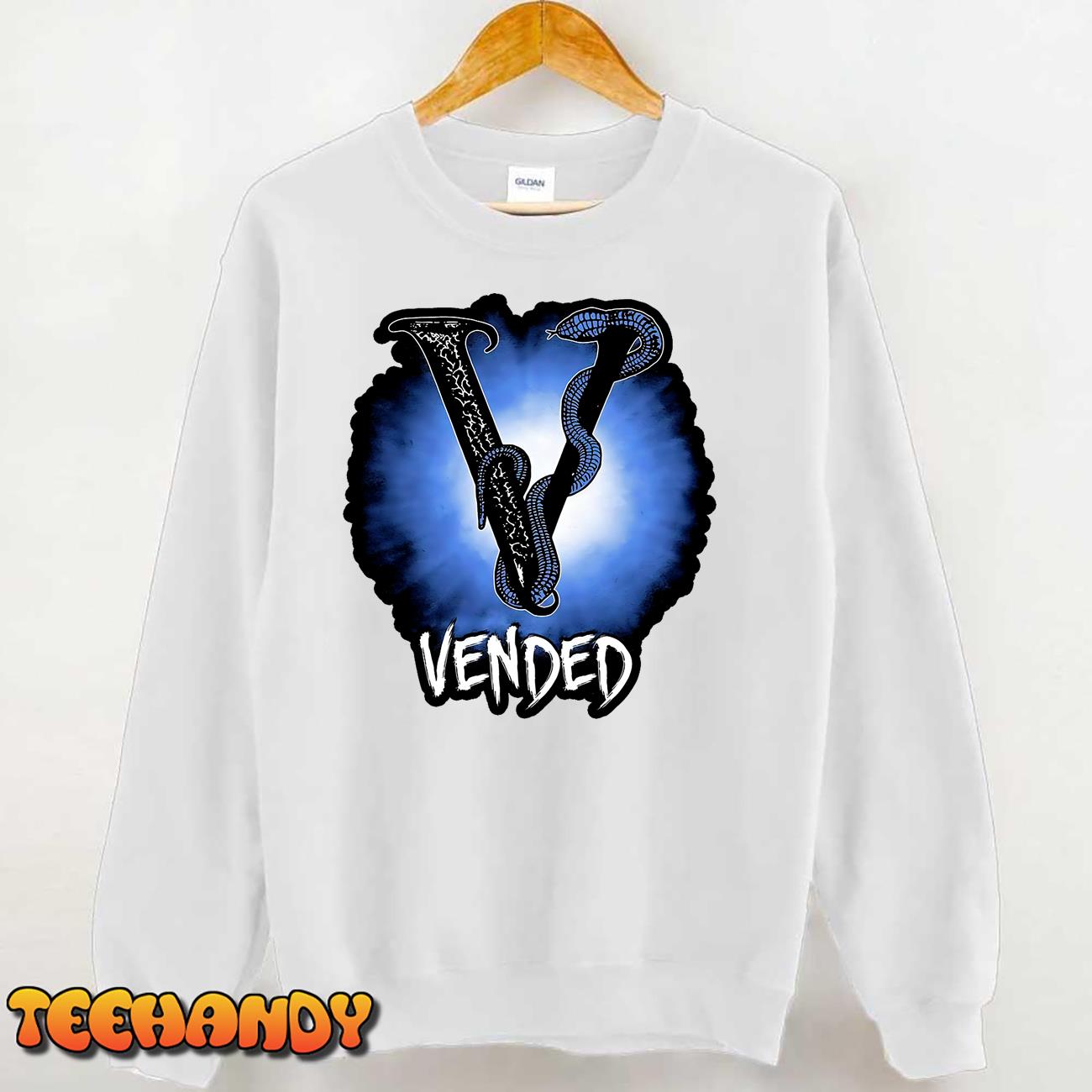 Blue Vended  Snake Logo T-Shirt