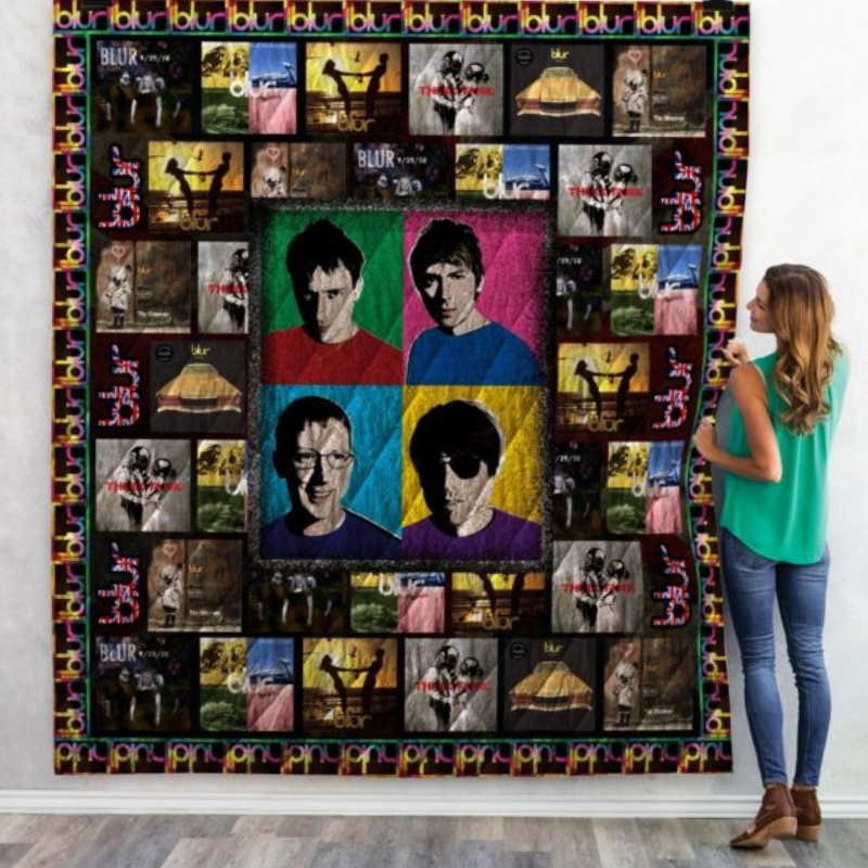 Blur Band 3D Customized Quilt Blanket