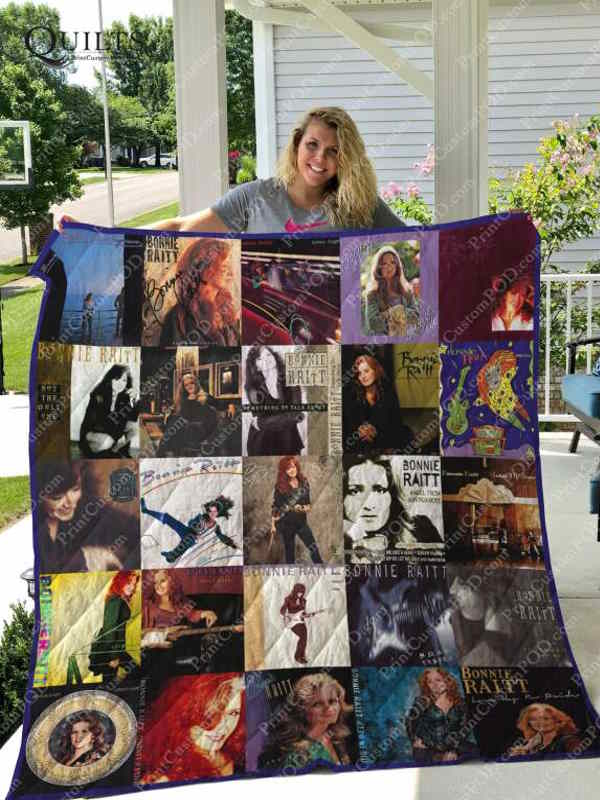 Bonnie Raitt Albums 3D Quilt Blanket