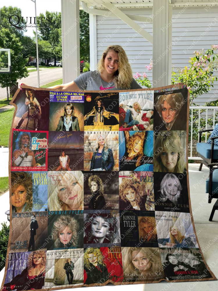 Bonnie Tyler Albums 3D Customized Quilt Blanket