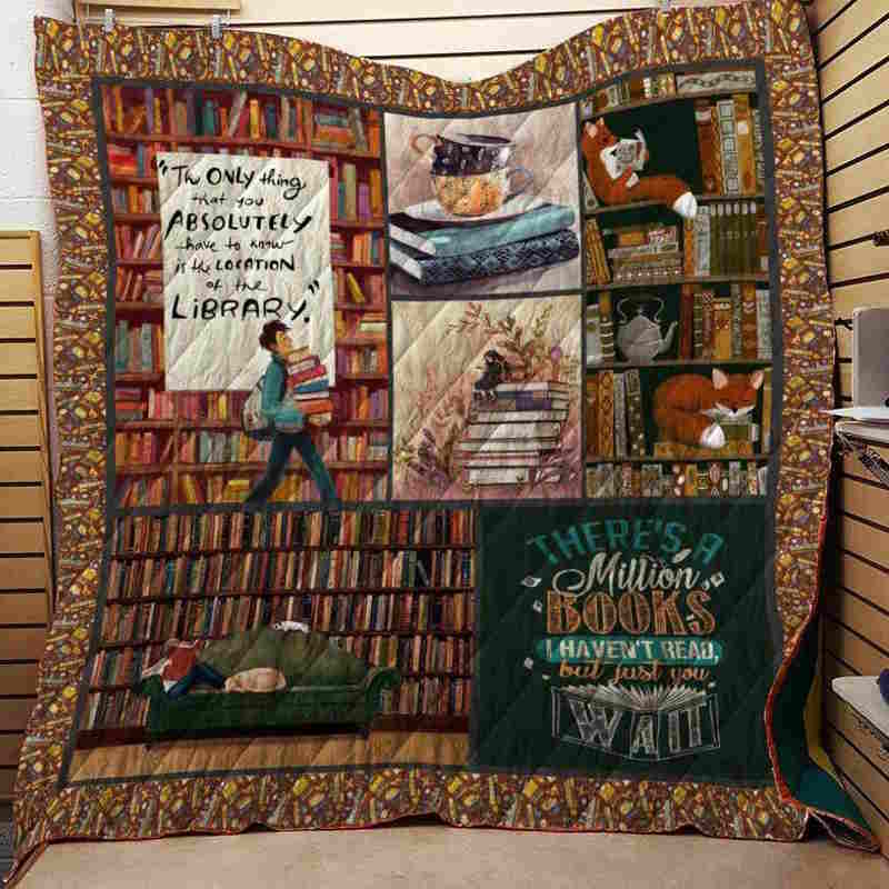 Book Million 3D Quilt Blanket