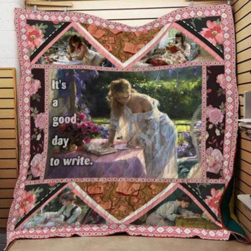 Books It’S Good Day To Write 3D Customized Quilt Blanket