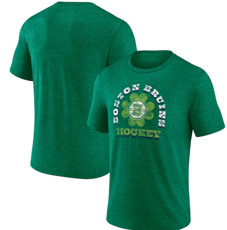 Boston Bruins St. Patrick’s Day Celtic Arch Tri-Blend T-Shirt