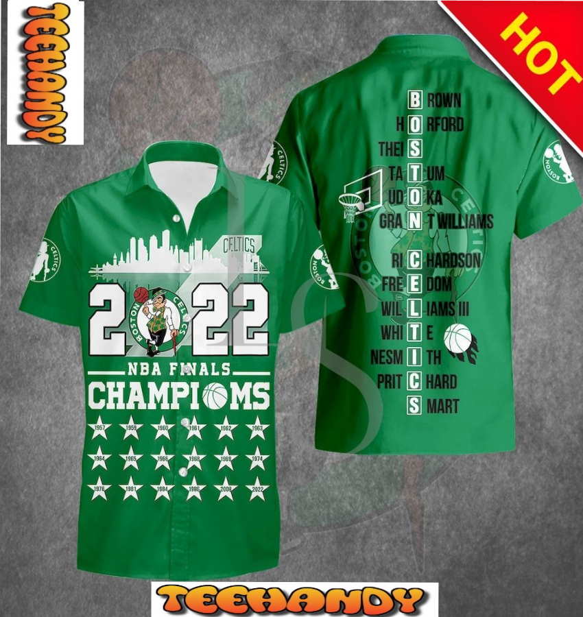 Boston Celtics NBA Finals Champions Hawaiian Shirt