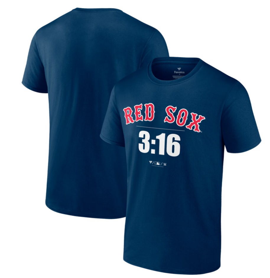 Boston Red Sox Stone Cold Steve Austin Navy 3:16 T-Shirt