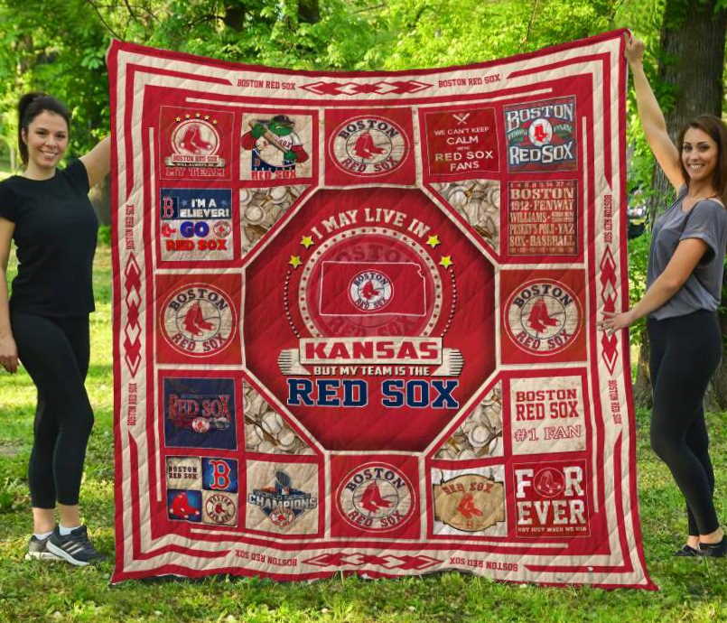 Boston Red Soxkansas 3D Quilt Blanket