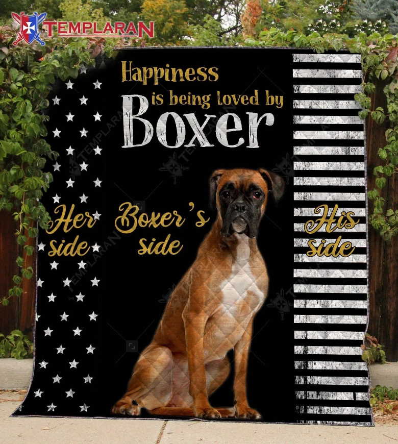 Boxer Beauty Of My Boxer 3D Quilt Blanket