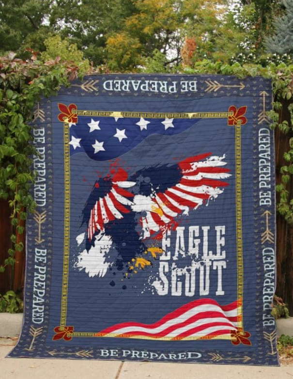 Boy Scouts Be Eagle Scout 3D Quilt Blanket