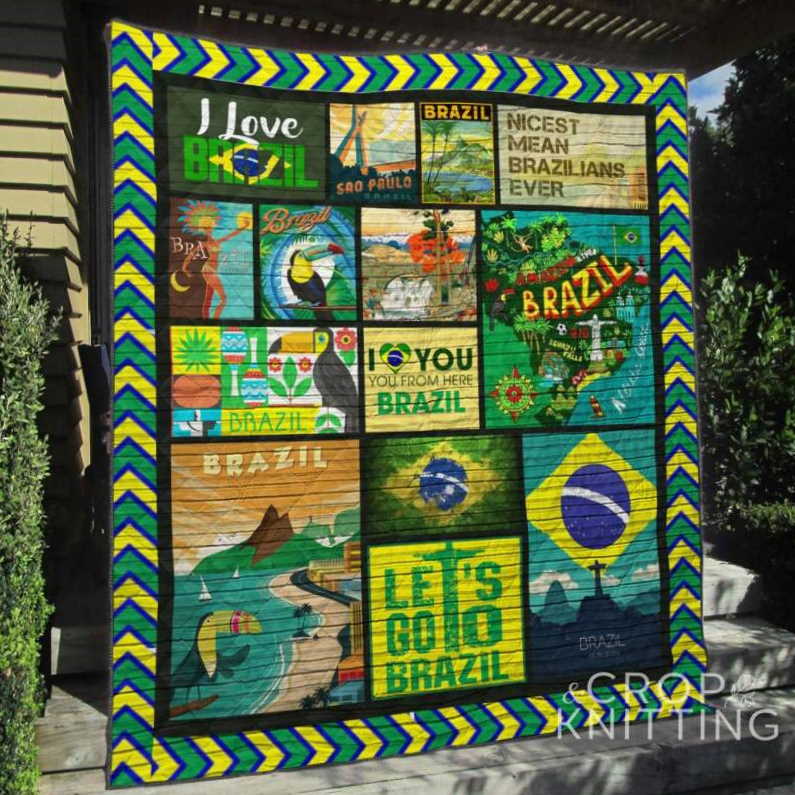 Brazil 3D Customized Quilt Blanket