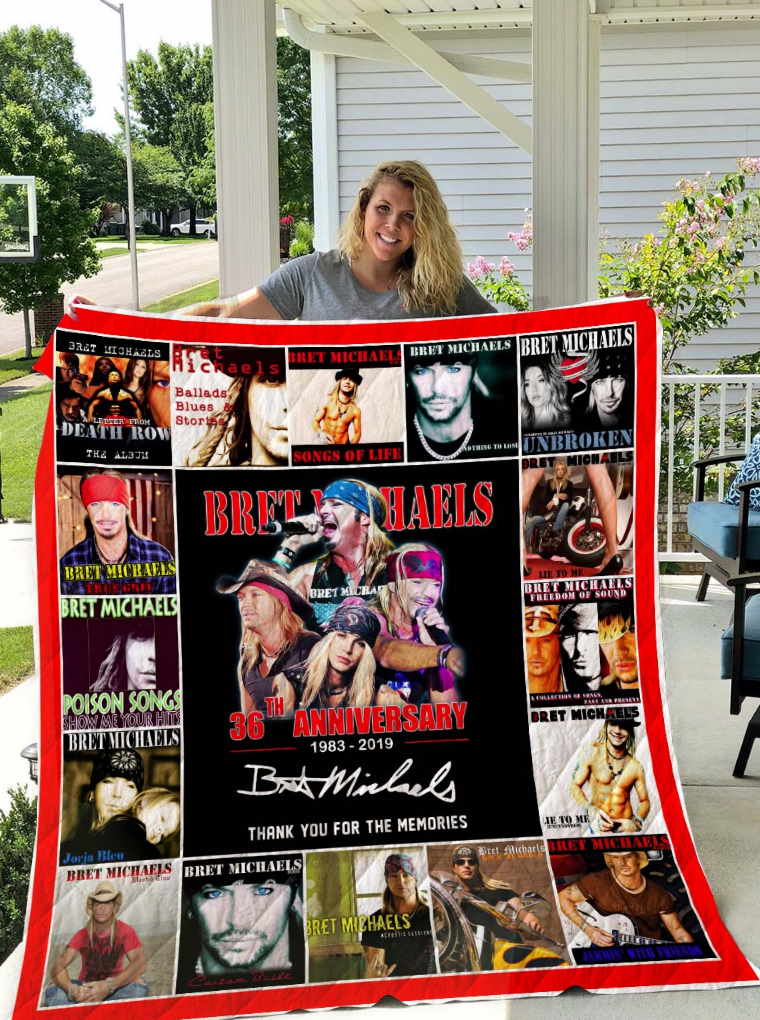 Bret Michaels 3D Customized Quilt Blanket