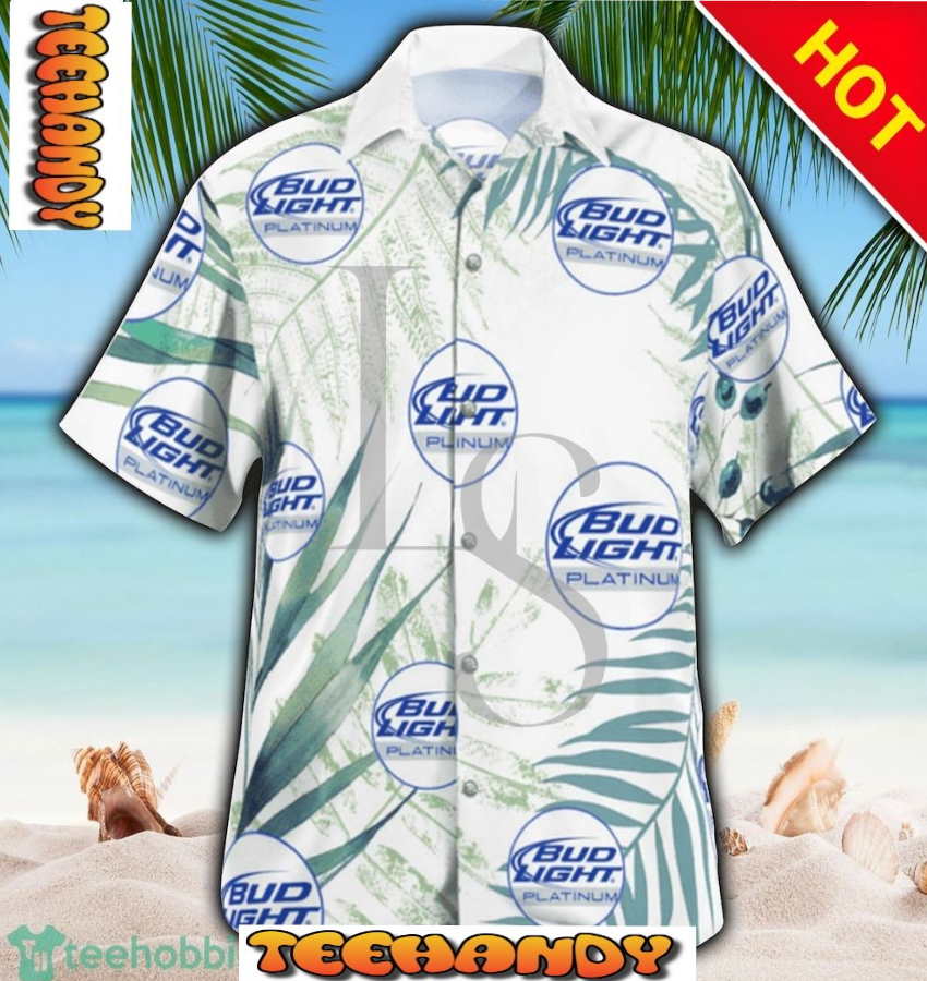 Bud Light Platinum Beer Hawaiian Shirt