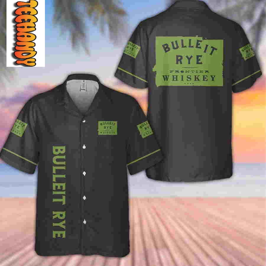 Bulleit Rye Frontier Whiskey Hawaiian Shirt