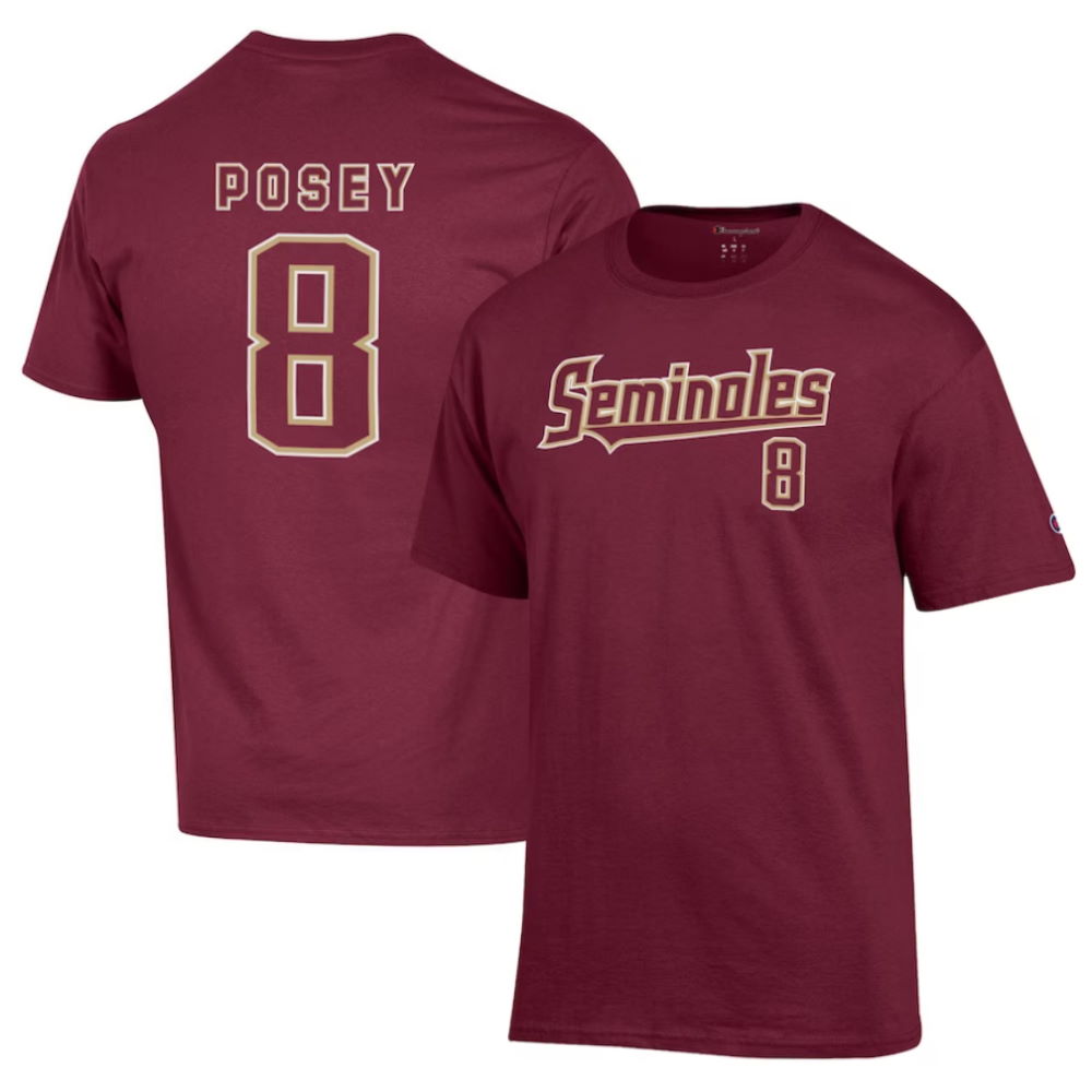 Buster Posey Florida State Seminoles Champion Name & Number T-Shirt