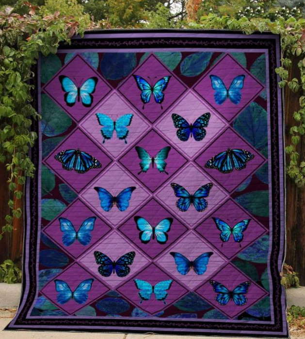 Butterfly 3D Customized Quilt Blanket