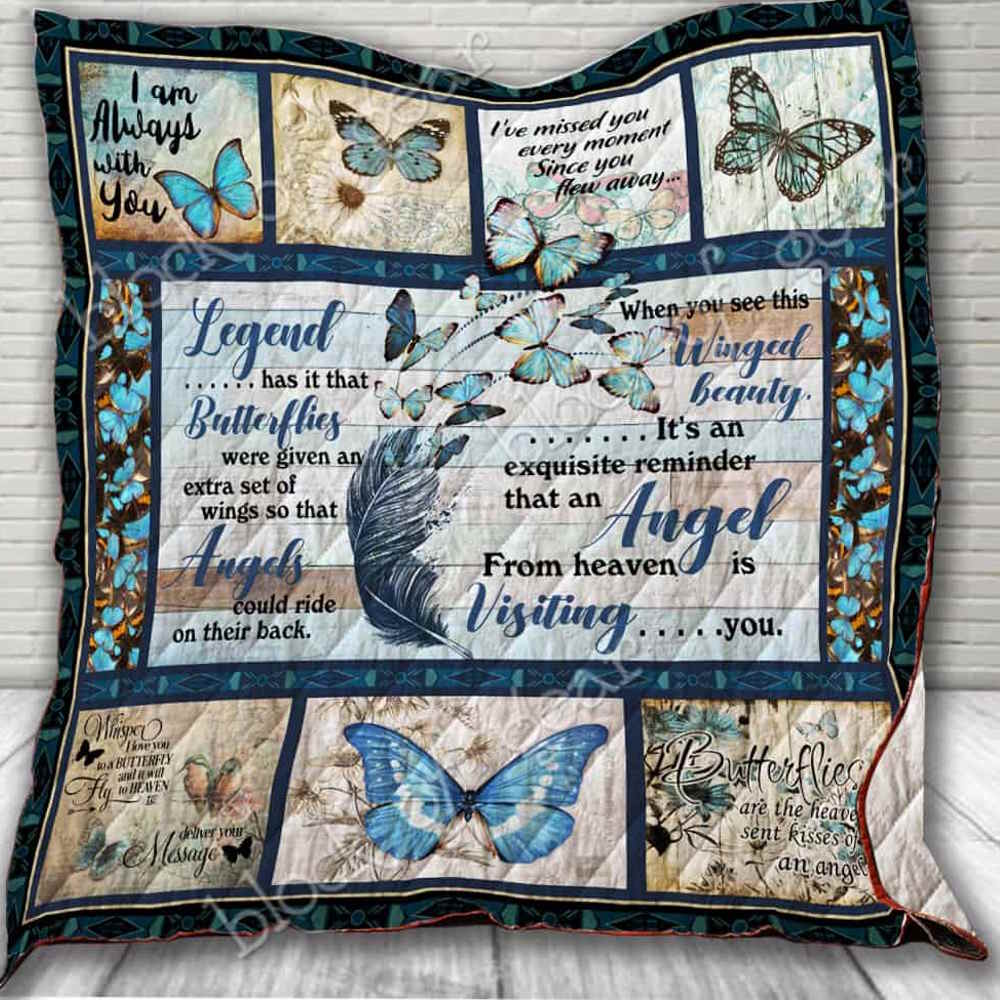 Butterfly, Angel From Heaven 3D Quilt Blanket