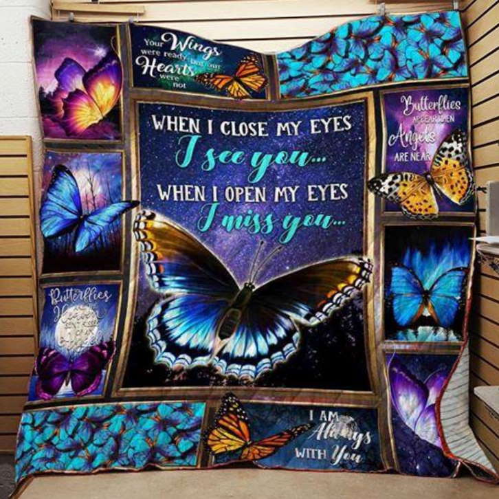 Butterfly When Look At You 3D Quilt Blanket