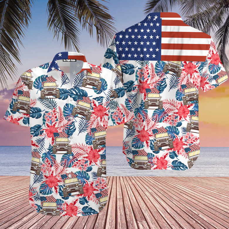 Car Veterans Day Hawaiian Shirt