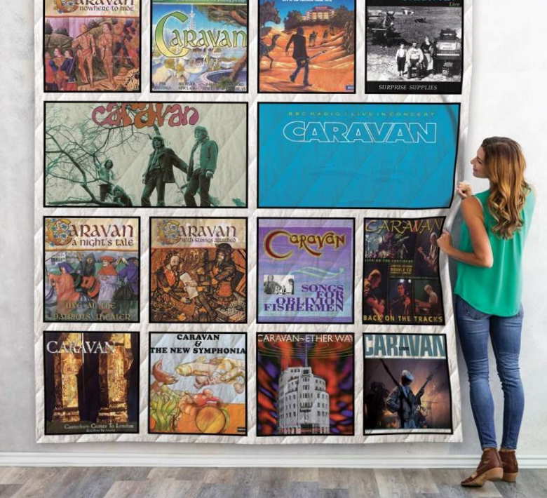 Caravan Live Albums Quilt Blanket