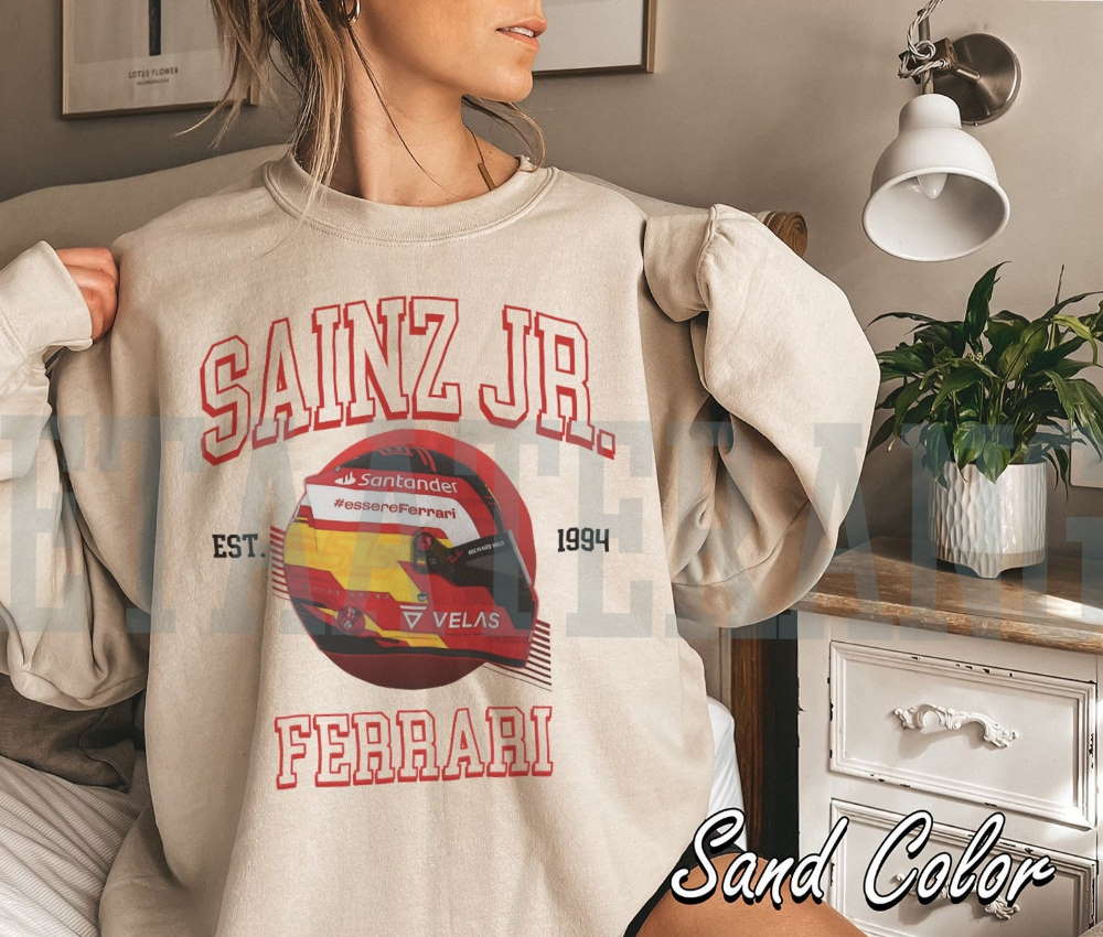 Carlos Sainz Jr Crewneck Sweatshirt, Formula One Sweatshirt