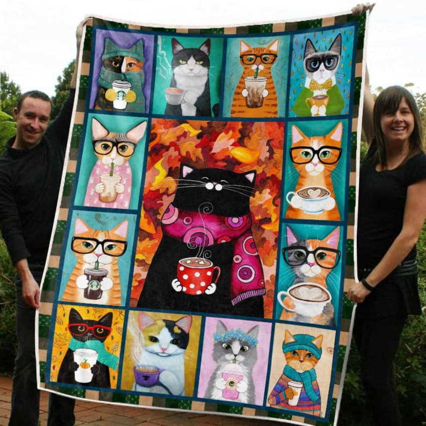 Cat Hug Warm Cat 3D Quilt Blanket