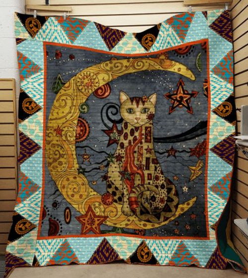 Cat Printing All Over Print 3D Quilt Blanket