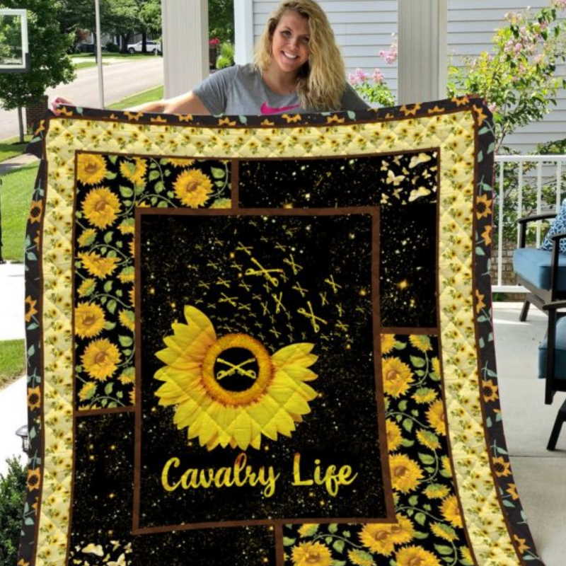 Cavalry Life Printing 3D Customized Quilt Blanket