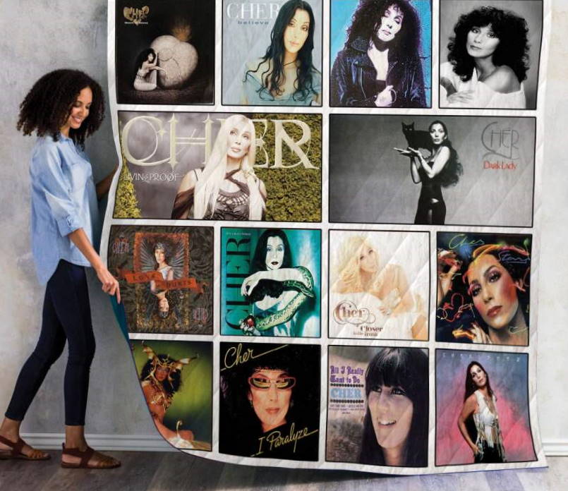 Cher Albums 3D Quilt Blanket